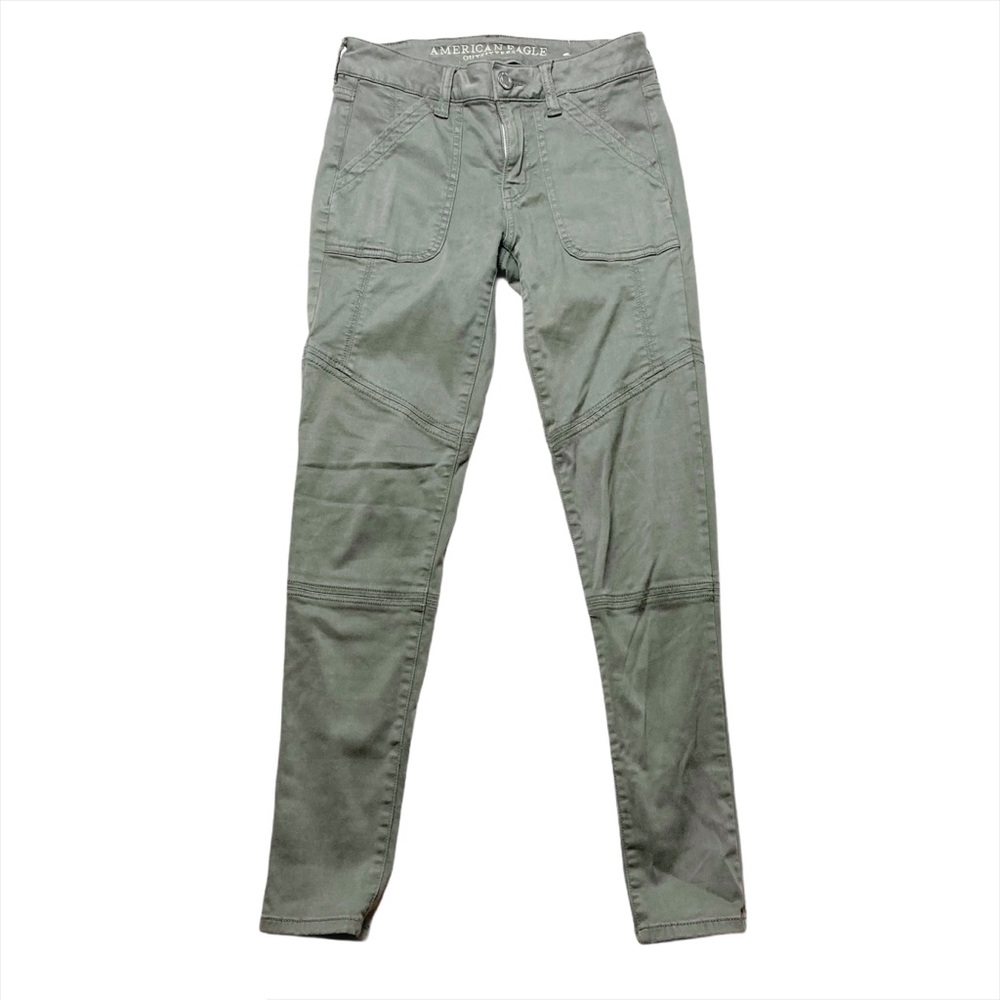 Green American Eagle Jegging Sz 4